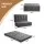 Giselle 15cm Double Folding Mattress Corduroy 3‑Fold Portable Guest Sofa Bed 190x135cm 23D Foam Comfort