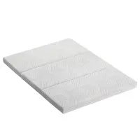 Giselle Bedding 3-Foldable Mattress - Cool Gel Memory Foam, Jacquard Cover, Double Bed & Chair, 190cm x 130cm, Grey