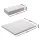 Giselle Bedding 3-Foldable Mattress - Cool Gel Memory Foam, Jacquard Cover, Double Bed & Chair, 190cm x 130cm, Grey