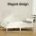 Giselle Bedding Double Mattress with Artiss Natural Pine Wooden Bed Frame Bundle Medium Firm Arina Series