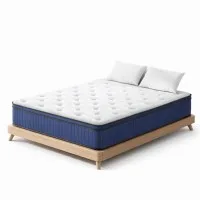 Giselle Bedding 34cm Double Mattress - Euro Top Cool Gel Memory Foam, 7-Zone Pocket Springs, Hypoallergenic Comfort