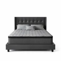 Giselle Bedding Solene Series 34cm Euro Top Double Mattress - Medium-Firm, 5 Zoned Pocket Springs, Hypo-Allergenic