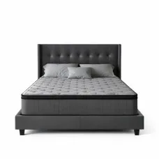 Giselle Bedding Solene Series 34cm Euro Top Double Mattress - Medium-Firm, 5 Zoned Pocket Springs, Hypo-Allergenic