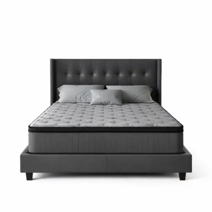 Giselle Bedding Solene Series 34cm Euro Top Double Mattress - Medium-Firm, 5 Zoned Pocket Springs, Hypo-Allergenic