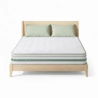 Giselle Bedding 20cm Double Mattress - Mint Series, Green Tea Foam, Euro Top, Bamboo Fabric, Medium-Firm Support