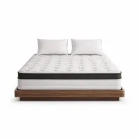 Giselle Bedding 31cm Euro Top Double Mattress, 5 Zone Pocket Spring, High Density Foam, Medium Firm, Hypoallergenic