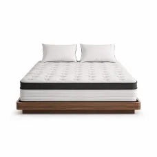 Giselle Bedding 31cm Euro Top Double Mattress, 5 Zone Pocket Spring, High Density Foam, Medium Firm, Hypoallergenic