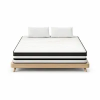 Giselle Bedding 27cm Euro Top Double Mattress - Plush, Medium Firmness, 5 Zoned Pocket Springs, High Density Foam