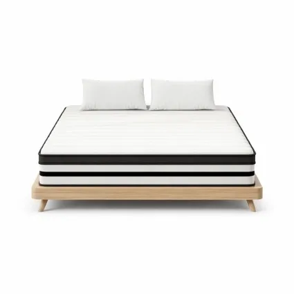 Giselle Bedding 27cm Euro Top Double Mattress - Plush, Medium Firmness, 5 Zoned Pocket Springs, High Density Foam