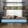 Giselle Bedding Double Mattress 25cm Pocket Spring Latex Euro Top Medium Firm Black