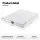 Giselle Bedding Double Mattress 20cm with Egg-Crate Foam and Independent Pocket Springs White