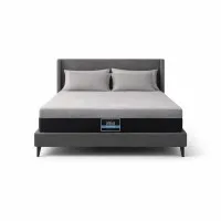Giselle Bedding Double Mattress 26cm Firm Pocket Spring Dual Edge Support Carbon Series Breathable Cover Dark Grey