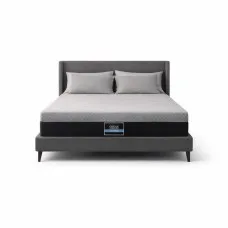 Giselle Bedding Double Mattress 26cm Firm Pocket Spring Dual Edge Support Carbon Series Breathable Cover Dark Grey