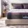 Giselle Bedding Double Euro Top Mattress 35cm Firm 5-Zone Pocket Spring Purple & Black