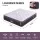 Giselle Bedding Double Euro Top Mattress 35cm Firm 5-Zone Pocket Spring Purple & Black