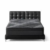 Giselle Bedding 35cm Double Mattress - Bamboo Charcoal, Medium-Firm Euro Top, Pocket Spring, Breathable Fabric