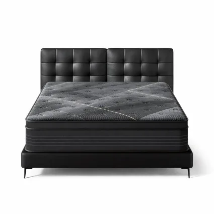 Giselle Bedding 35cm Double Mattress - Bamboo Charcoal, Medium-Firm Euro Top, Pocket Spring, Breathable Fabric