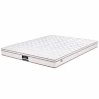 Giselle Bedding Double Mattress 20cm Firm Pocket Spring Euro Top Reinforced Edge Support White