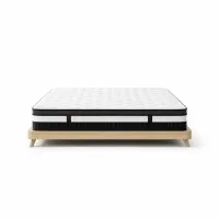 Giselle Bedding Breeze Series 30cm Double Mattress, Euro Top, Medium Firm, Pocket Spring, Hypoallergenic, White