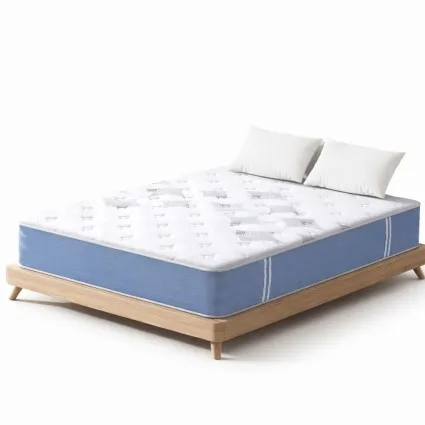 Giselle Bedding 25cm Double Mattress - Euro Top, Bamboo Fabric, Medium Firm, Pocket Spring, Snow Series, 5yr Warranty