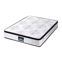 Giselle Bedding Verve 30cm Euro Top Double Mattress - Pocket Spring, Medium Firm, High Density Foam, Breathable Fabric