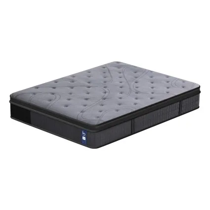 Levitex 33 cm 8.0 Extra Firm 7-Zone Pocket Spring Mattress Dual-Row Edge Support Breathable Cover Double