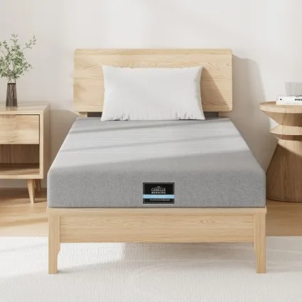 Giselle Bedding NOBLE King Single Mattress 15cm Cool Gel Memory Foam Charcoal 7-Zone Bamboo Washable Cover