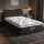 Giselle King Single Mattress and Boucle Bed Frame Set 32cm Euro Top 5-Zone Medium Firm Pocket Spring Black