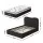 Giselle King Single Mattress and Boucle Bed Frame Set 32cm Euro Top 5-Zone Medium Firm Pocket Spring Black