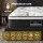 Giselle King Single Mattress and Boucle Bed Frame Set 32cm Euro Top 5-Zone Medium Firm Pocket Spring Black