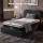 Giselle King Single Mattress and Boucle Bed Frame Set 32cm Euro Top 5-Zone Medium Firm Pocket Spring Black