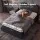 Giselle King Single Mattress and Boucle Bed Frame Set 32cm Euro Top 5-Zone Medium Firm Pocket Spring Black