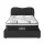 Giselle King Single Mattress and Boucle Bed Frame Set 32cm Euro Top 5-Zone Medium Firm Pocket Spring Black