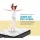 Giselle Bedding Rocco Series King Single Mattress: 24cm Pillow Top, Medium Firm, 5-Zone Bonnell Spring, Hypoallergenic