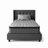Giselle Bedding Solene 34cm King Single Mattress - Euro Top, Medium-Firm, Breathable Knit, Hypoallergenic