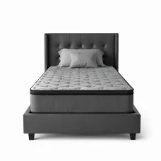 Giselle Bedding Solene 34cm King Single Mattress - Euro Top, Medium-Firm, Breathable Knit, Hypoallergenic