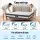 Giselle Bedding 30cm King Mattress: Gel Foam, 3-Zone Pocket Spring, Seaqual Fabric, Euro Top, Medium-Firm Support