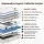 Giselle Bedding King Single Mattress 30cm Five-Zone Firm Pocket Spring Gel Memory Foam Tencel Cover White