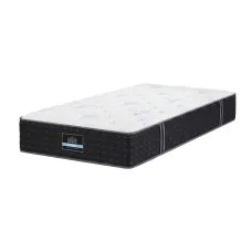 Giselle Bedding King Single Reversible Spring Mattress 35cm Gel Foam Firm White and Charcoal