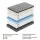 Giselle Bedding DOVE 26cm King Single Mattress - Natural Latex Foam, Bamboo Charcoal, Euro Top, Medium-Firm Support