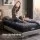 Giselle Bedding ESPORT King Single Hybrid Mattress 34cm Cooling Gel 5-Zone Pocket Springs Black & Blue