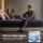 Giselle Bedding ESPORT King Single Hybrid Mattress 34cm Cooling Gel 5-Zone Pocket Springs Black & Blue