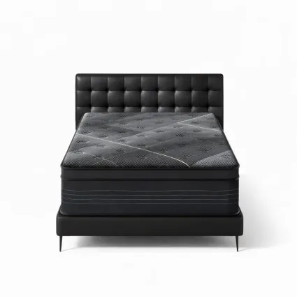 Giselle Bedding Midnight Series King Single Mattress 35cm - Bamboo Charcoal Foam, Pocket Springs, Medium-Firm Support
