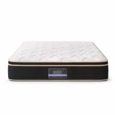 Giselle Bedding REGAL King Single Mattress 35cm Firm Copper Memory Foam Edge Support 7-Zone Pocket Springs Black & White