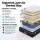 Giselle Bedding REGAL King Single Mattress 35cm Firm Copper Memory Foam Edge Support 7-Zone Pocket Springs Black & White