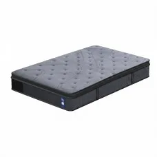 Levitex 33 cm 8.0 Extra Firm 7-Zone Pocket Spring Mattress King Single with Dual-Row Edge Support (Grey)