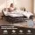 Giselle Bedding King Memory Foam Mattress 18cm Reversible Dual Feel Bamboo Charcoal Foam White and Charcoal
