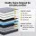 Giselle Bedding King Mattress Set with Two Feather-Down Pillows, 34cm Euro Top Pocket Spring Medium-Firm