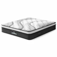 Giselle Bedding Como Series Euro Top Mattress, 32cm Thick, Super King, 5 Zoned Pocket Springs, Medium Firm, Luxury Sleep