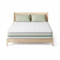 Giselle Bedding 20cm King Mattress - Green Tea Foam, Bamboo Cover, Euro Top, Medium-Firm, Edge Support
